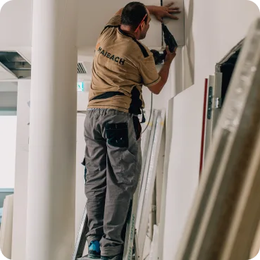 Spachtel-Referenz: Spachtelarbeiten an der Wand